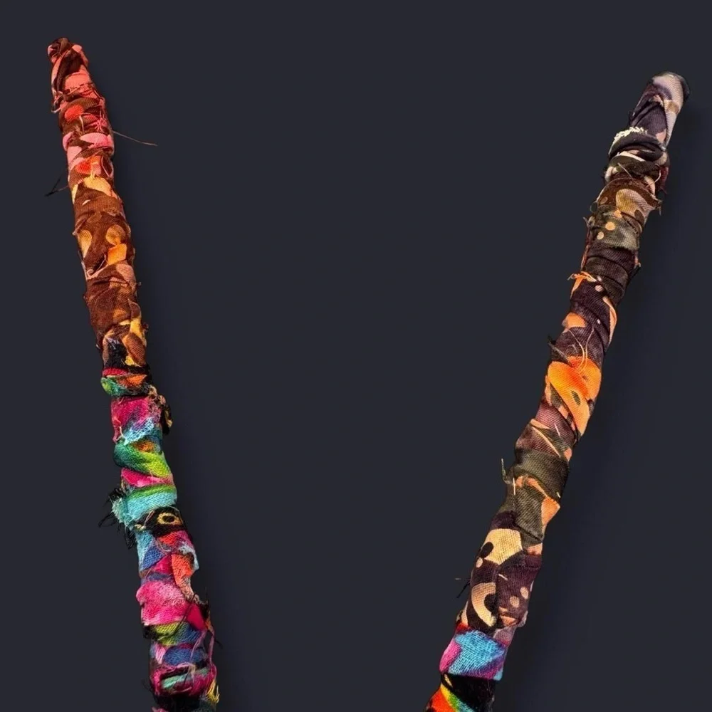 Handmade Fabric Wrapped Hair Chopsticks